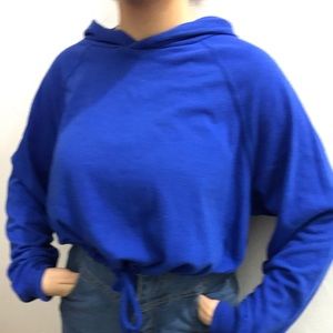 Blue hoodie